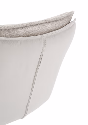 Barhocker MANDY - höhenverstellbar, Stoff, Silbergrau