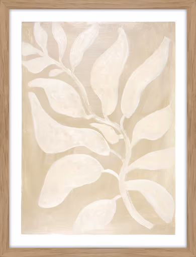 gerahmter Digitaldruck - BHT ca. 30x40x2 cm, Hellbeige