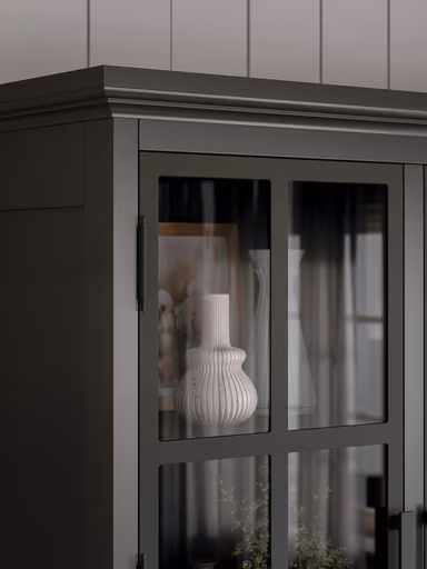 Buffetschrank Litchfield Metal - Graphit, Non-Antique / Metal, Black