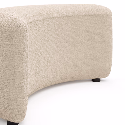 Anstellhocker Karasu - Stoff, Natur