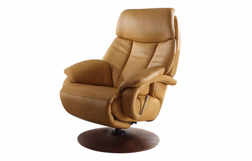 Sessel - mit Relaxfunktion, Leder, Dunkelbraun