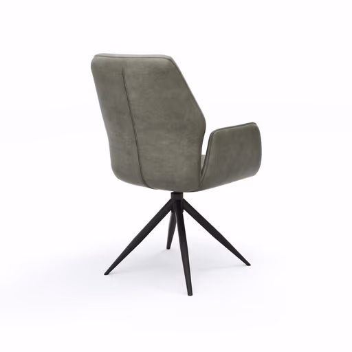 Armlehnstuhl Dalyan - drehbar, Stoff, Grau