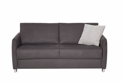 Schlafsofa - 2-Sitzer mit Schlaffunktion, Stoff, Schwarz 