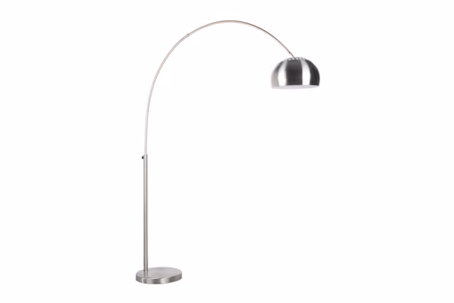 Stehleuchte - H ca. 205 cm, Silberfarben