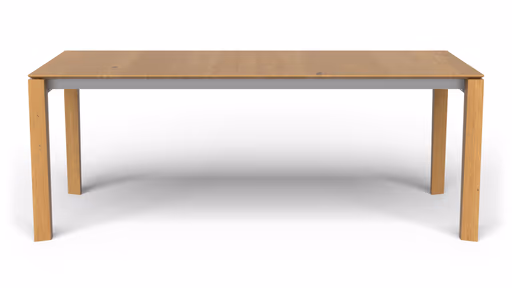 Esstisch 3400 - ausziehbar, LB ca. 200x100 cm, Asteiche massiv, Geölt, Gedrehter Fuss