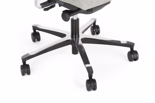 Chefsessel - mit Ergo-Rückenpolsterung und 3D-Armlehnen, Stoff, Schwarz