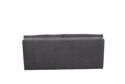 Sofa JELKO - 2-Sitzer inkl. Schlaffunktion mit Bettkasten, Stoff, Dunkelgrau