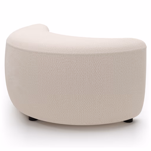 Anstellhocker Karasu - Stoff, Creme