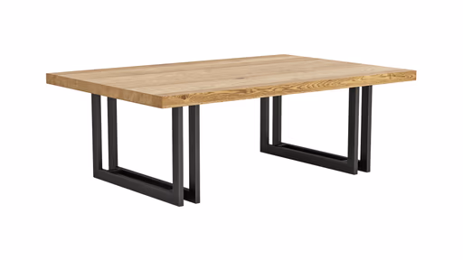 Couchtisch Oakhaven - BHL ca. 80x41x120 cm, Zerreiche massiv, natur geölt