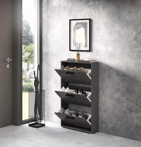 Schuhkipper - B ca. 59 cm, Anthrazit