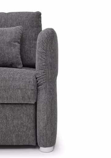 Sofa JORDEN - 2,5-Sitzer, inkl. Schlaffunktion, verstellbare Armlehnen, Stoff, Beige