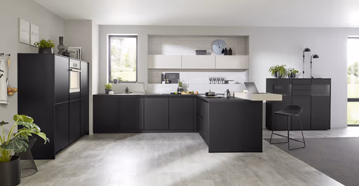 U-Küche 33.150 4 323, schwarz