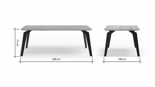 Esstisch Belena - LB ca. 200x100 cm, Eiche massiv