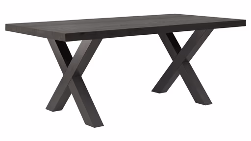 Esstisch Clifton - LB ca. 200x100 cm, Zerreiche massiv, Smoke