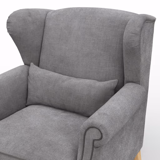 Sessel Mapleton - Stoff, Anthrazit