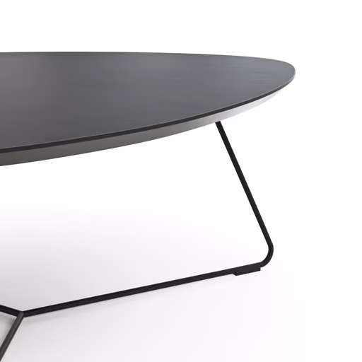 Couchtisch Fano - LBH ca. 87x78x33 cm, Fenix, Schwarz