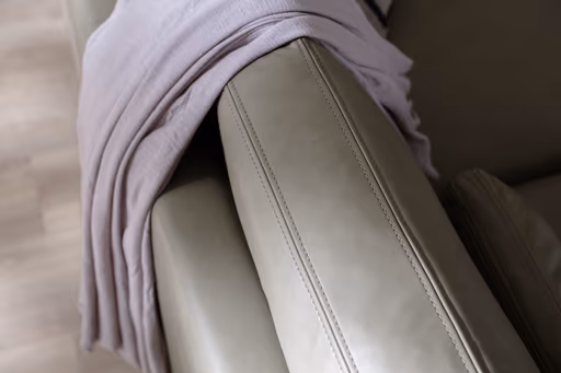 Sofa Cuneo - 2,5-Sitzer, Leder, Graubraun