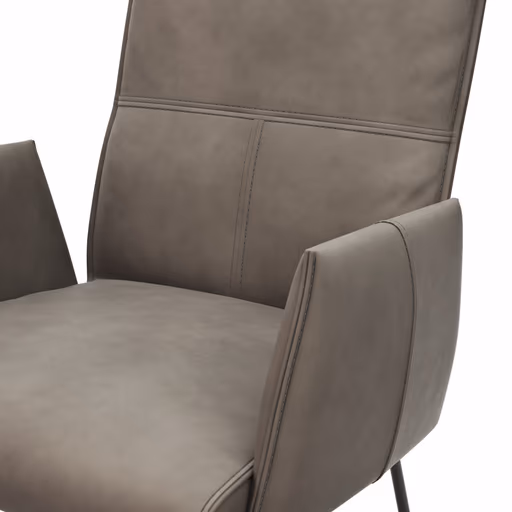 Armlehnstuhl Dinner - Stoff, Taupe