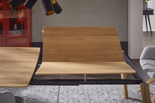 Esstisch Saltino - ausziehbar, LB ca. 180x100 cm, Eiche massiv