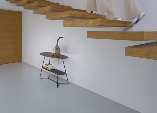 Konsolentisch Fano - BHT ca. 120x75x45 cm, HPL, Graubraun