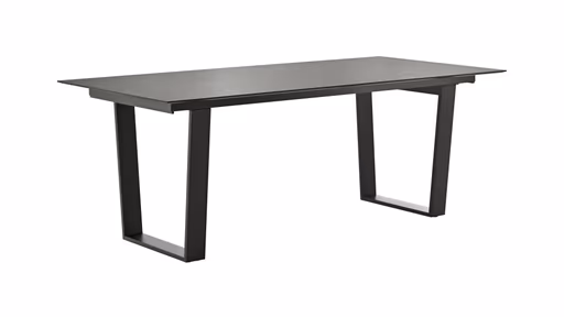 Esstisch Dinner - verlängerbar, LB ca. 200x95 cm, Kunststoff, Dunkelgrau