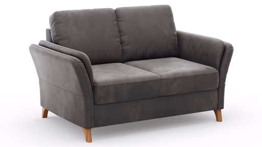 Sofa Vayra - 2-Sitzer, Stoff, Anthrazit