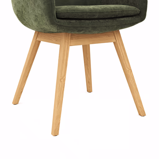 Armlehnstuhl Macano - Stoff, Olive