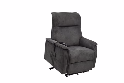 TV-Sessel MIKLAS - Aufstehhilfe, Relaxfunktion, Stoff, Grau