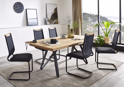 Esstisch - BL ca. 100x190x cm, Tisch ausziehbar, Teilmassivholz