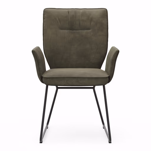 Armlehnstuhl Westmore - Stoff, Dunkelgrün