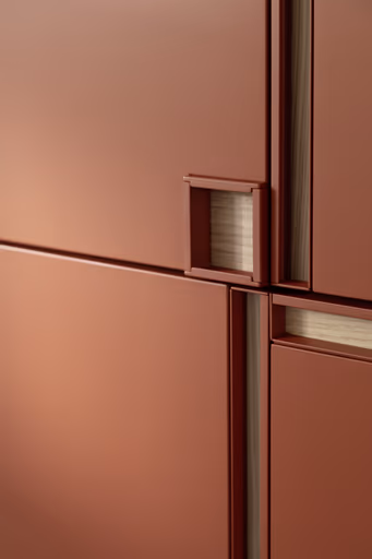 Highboard Venzone - BHT ca. 109x148x41 cm, Lack, Campari