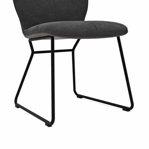 Stuhl Dinner - Stoff, Anthrazit