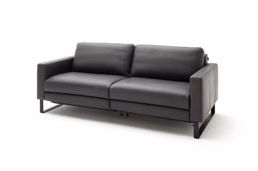 Sofa Enna - 3,5-Sitzer inklusive Relaxfunktion (motorisch), links und rechts, Leder, Anthrazit
