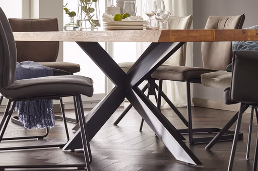 Esstisch Clifton - LB ca. 240x100 cm, Wildeiche massiv