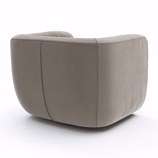 Sessel Stormy - drehbar, Stoff, Graubeige