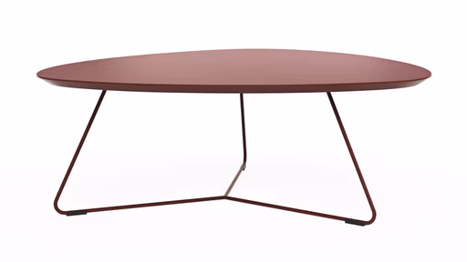 Couchtisch Fano - LBH ca. 87x78x33 cm, Fenix, Bordeaux