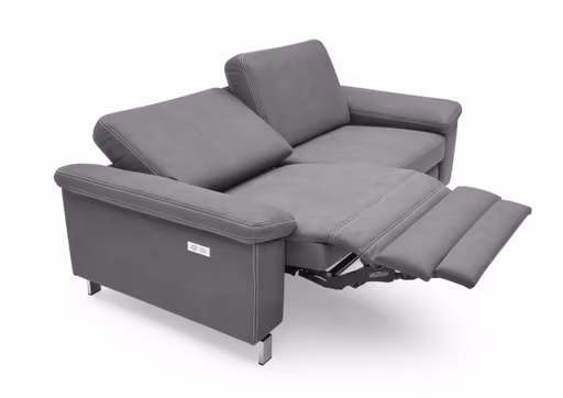 Sofa CALM PLUS - 3-Sitzer, 2x Relaxfunktion, Stoff, Braun