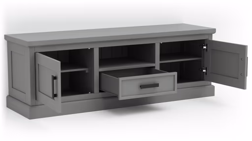 TV-Board Litchfield - Dark Grey, Non-Antique