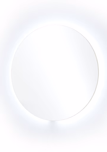 Spiegel - mit Beleuchtung, D ca. 80 cm