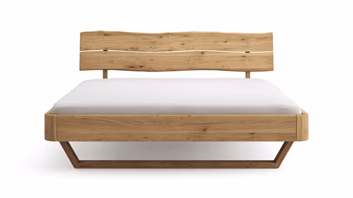 Bettgestell 1660 - Liegefläche ca. 180x200 cm, Wildeiche geölt, sandgestrahlt