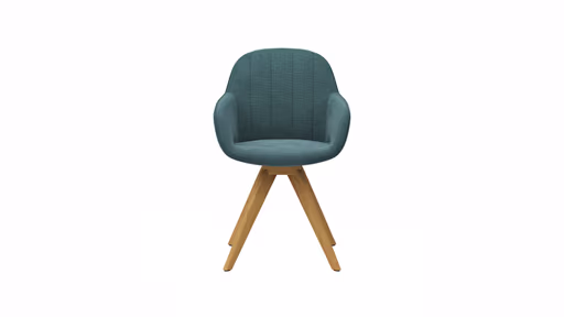 Polsterstuhl Dinner - Stoff, Hellblau