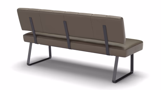 Polsterbank Carmelo - Breite ca. 163cm, Leder, Olive