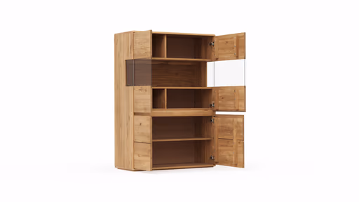 Highboard Hillsboro - Wildeiche natur, geölt