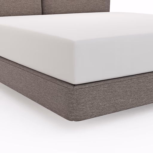 Boxspringbett Alpin - Liegefläche ca. 180x200 cm, Stoff, Anthrazit