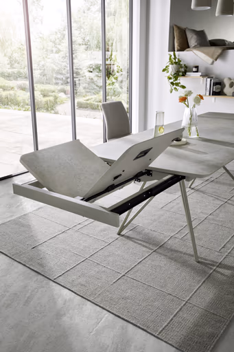 Esstisch Sedana - ausziehbar, LB ca. 200x100 cm, HPL, Grau