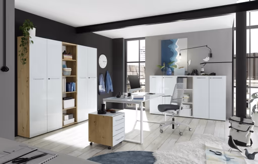 Schreibtisch GWEN - B/H/T ca. 160x75x80cm, Weiß