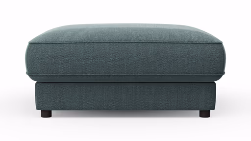 Hocker Juni - LB ca. 90x90 cm, Stoff, Petrol