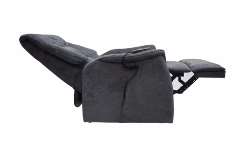 TV-Sessel MAILO - Aufstehhilfe, Relaxfunktion, Kopfteilverstellung, Stoff, Dunkelgrau