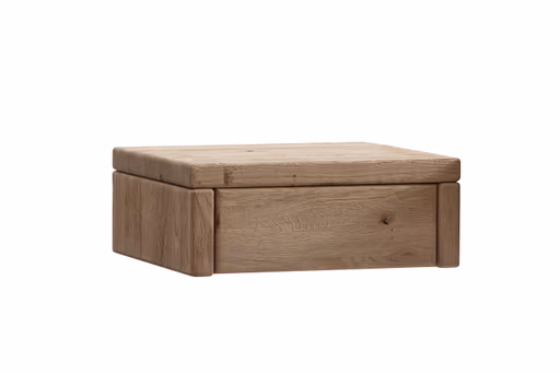 Nachttisch 1660 - Wildeiche bianco, sandgestrahlt