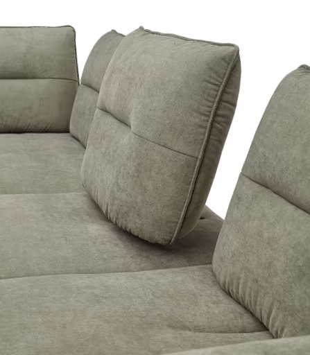 Ecksofa PAYTON -2,5-Sitzer, Ecke rechts, Stoff, Grau